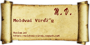 Moldvai Virág névjegykártya
